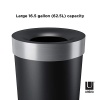 Umbra 1013048-047-REM Vento 16.5-Gallon Open Top Kitchen Trash Large, 30-Inch - Image 4