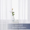 NICETOWN White Sheer Curtains for Bedroom - 84 Inches Long Rod Pocket Solid - Image 3