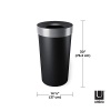 Umbra 1013048-047-REM Vento 16.5-Gallon Open Top Kitchen Trash Large, 30-Inch - Image 2