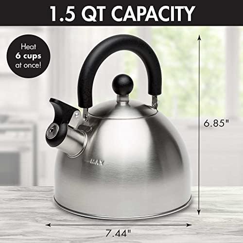 Primula Stewart Whistling Stovetop Tea Kettle Food Grade Stainless Steel - Image 3