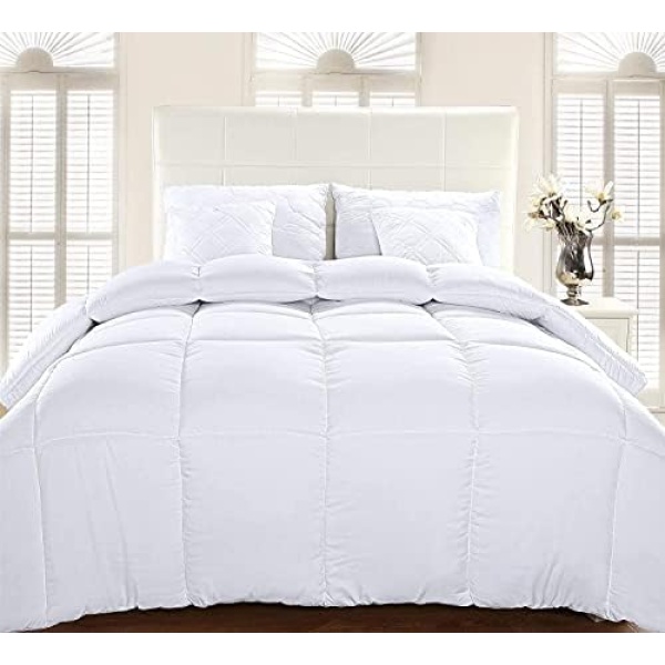 Utopia Bedding Comforter Duvet Insert - Quilted Comforter with Corner Tabs - Image 3