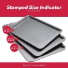 GoodCook Nonstick Steel 3-Piece Cookie Sheet Set, Gray, Small, Medium, Large - Image 7