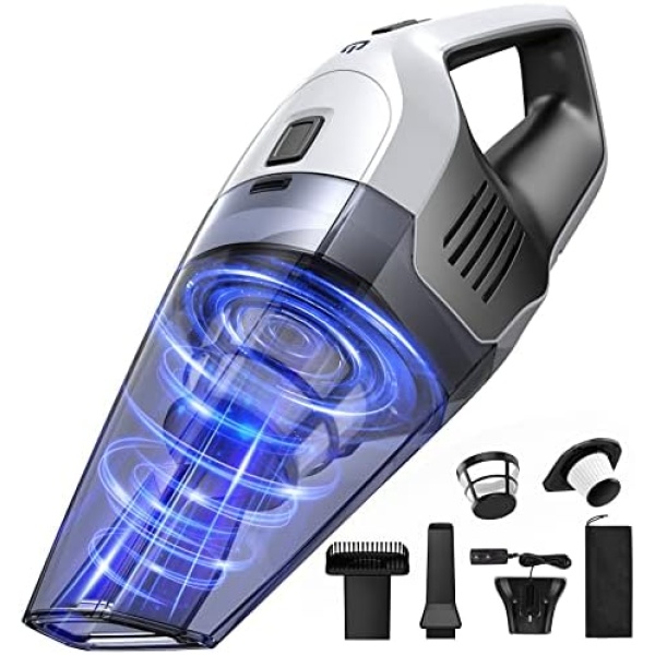 Handheld Vacuum Cleaner, 8000Pa Strong Suction Portable Hand Vacum Cordless