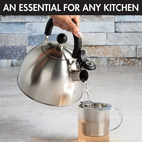 Primula Stewart Whistling Stovetop Tea Kettle Food Grade Stainless Steel - Image 2
