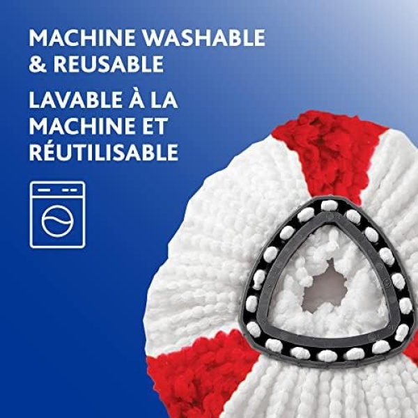 Vileda EasyWring Microfibre Spin Mop & Bucket Floor Cleaning System with Power - Image 7