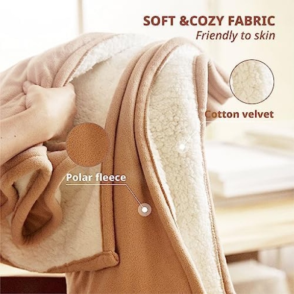Heated Blanket-Electric Blanket,50"x60" Soft Heated Throw Blanket with 5 Heating - Image 5