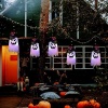 Halloween Decorations Outdoor 3Pcs Large Size Hanging Lighted Glowing Ghost - Image 5